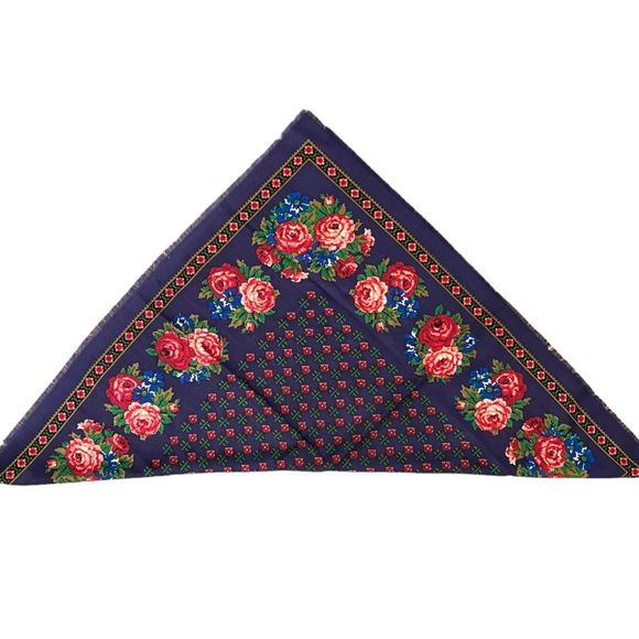 Vintage *Club 7 Echo* Scarf/Shawl/Wrap 100% Wool Made in Japan - Picture 5 of 9